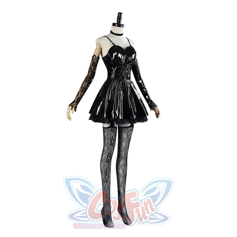 Death Note Amane Misa Cosplay Costume Patent Leather Version C01127 Costumes