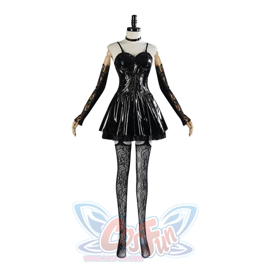 Death Note Amane Misa Cosplay Costume Patent Leather Version C01127 Xs / Women Costumes