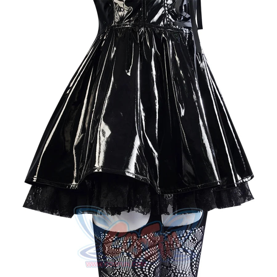 Death Note Amane Misa Cosplay Costume Patent Leather Version C01127 Costumes