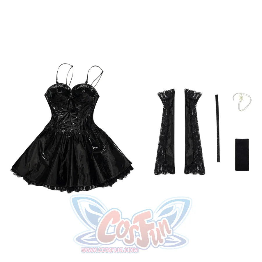 Death Note Amane Misa Cosplay Costume Patent Leather Version C01127 Costumes