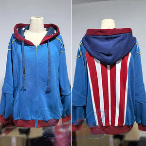 【Deposit 】Cosfun Original Homelander Cosplay Derivative Full Zip Hoodie A00004 Sweatshirt