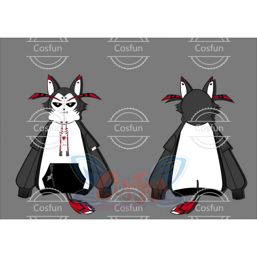 Cosfun Original Demon Magician Cosplay Full Zip Hoodie A00008 Sweatshirt