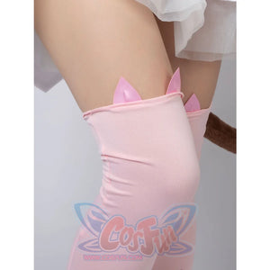 【Ready To Ship】Nekopara Chocola Cosplay Costume Pink Maid Outfit C00657 Costumes