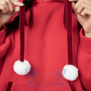 Ready To Ship Cosfun Original Snowball Elk Red Christmas Hoodie C00164 Sweatshirt