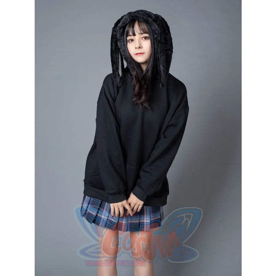 Rabbit Ears Oversize Brushed Hoodie Mp005871 Sweatshirt