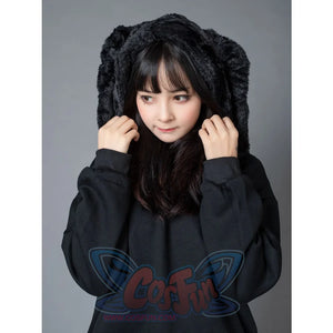 Rabbit Ears Oversize Brushed Hoodie Mp005871 Sweatshirt