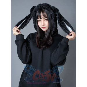 Rabbit Ears Oversize Brushed Hoodie Mp005871 Sweatshirt