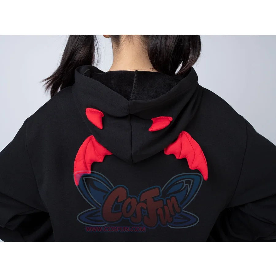 Little Devil Wings Character Oversize Hoodie Sweatshirt Mp005920