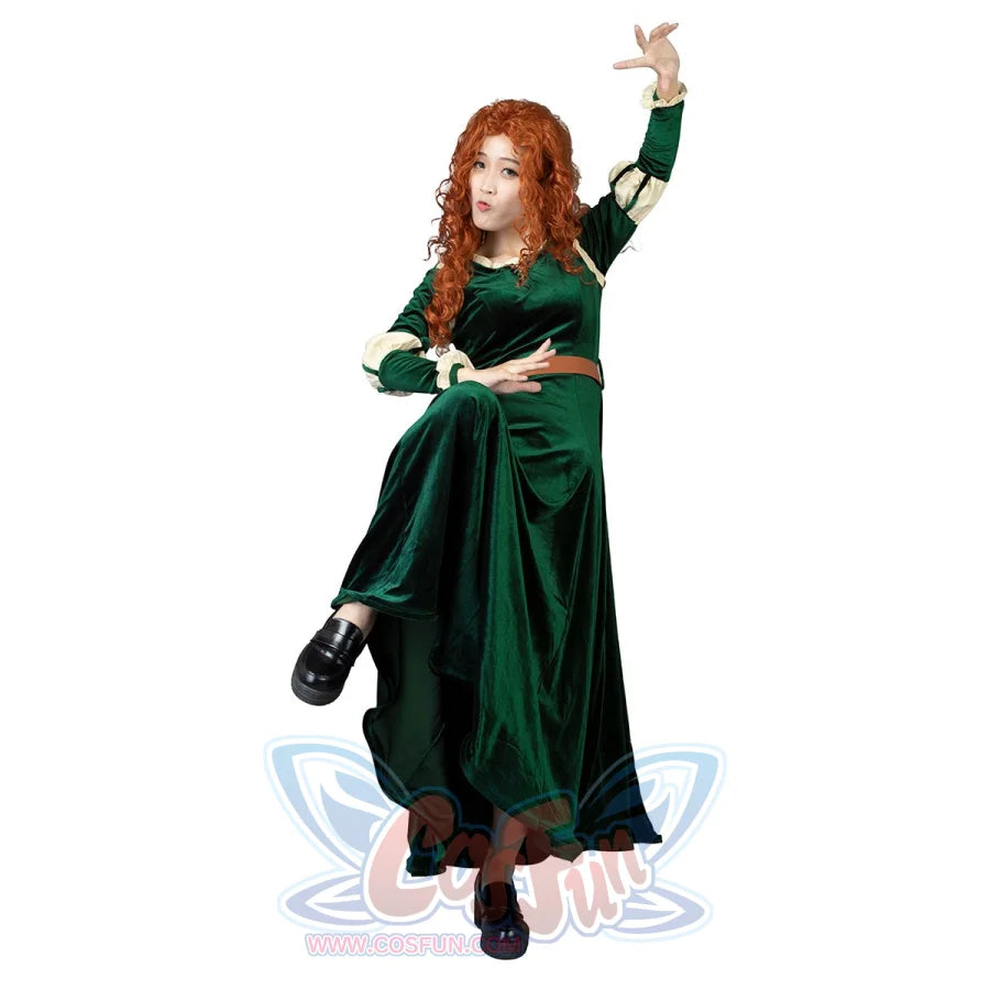 Brave Merida Cosplay Costumes Indigene Retro Dress Mp003883