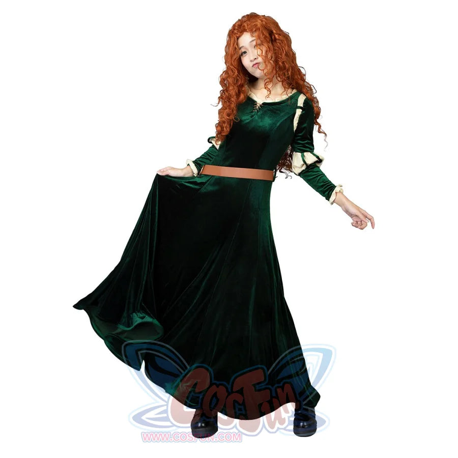 Brave Merida Cosplay Costumes Indigene Retro Dress Mp003883