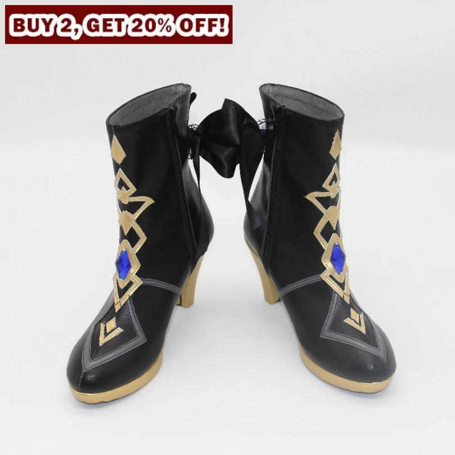 Genshin Impact Navia Cosplay Shoes C08592 Women / Cn 35 & Boots