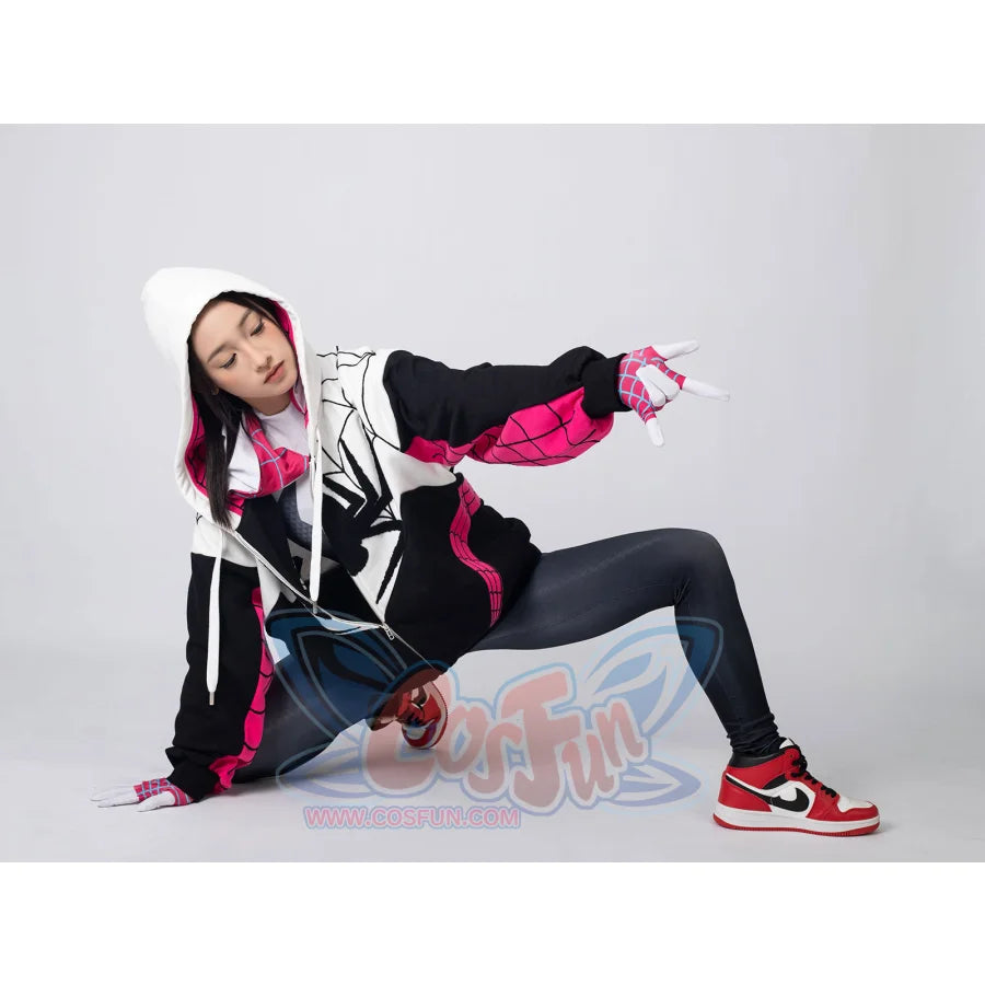 Cosfun Original Girl Spider Theme Cosplay Derivative Hoodie Jacket A00003 Sweatshirt