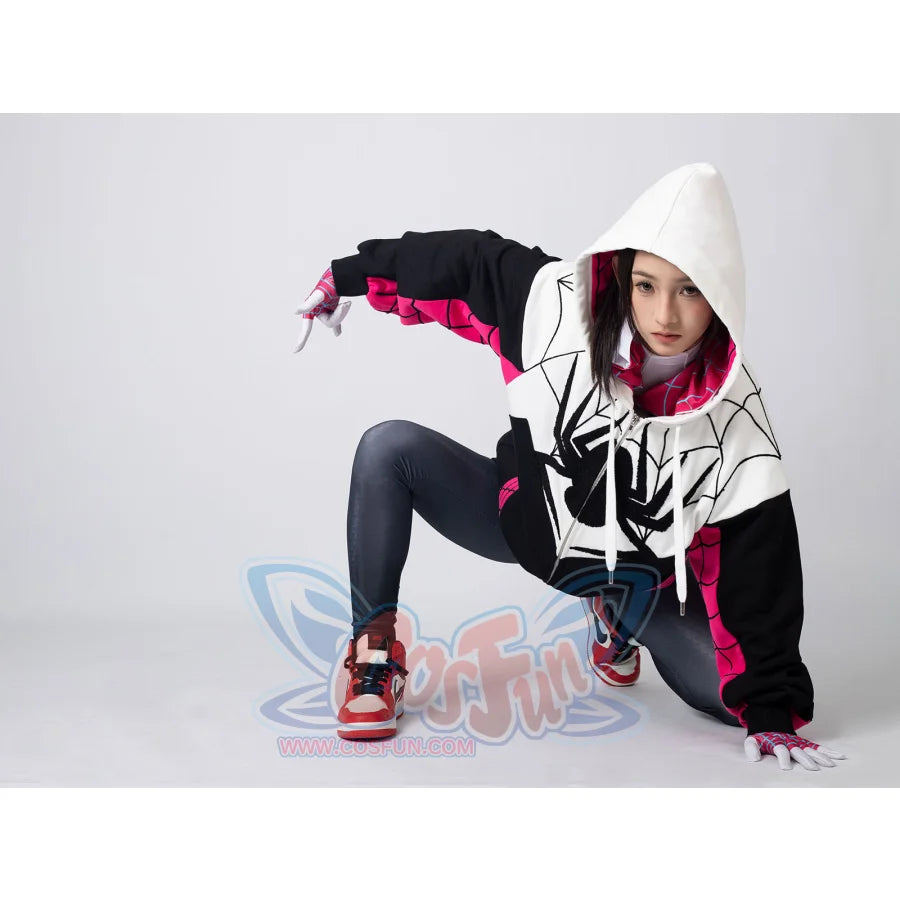 Cosfun Original Girl Spider Theme Cosplay Derivative Hoodie Jacket A00003 Sweatshirt