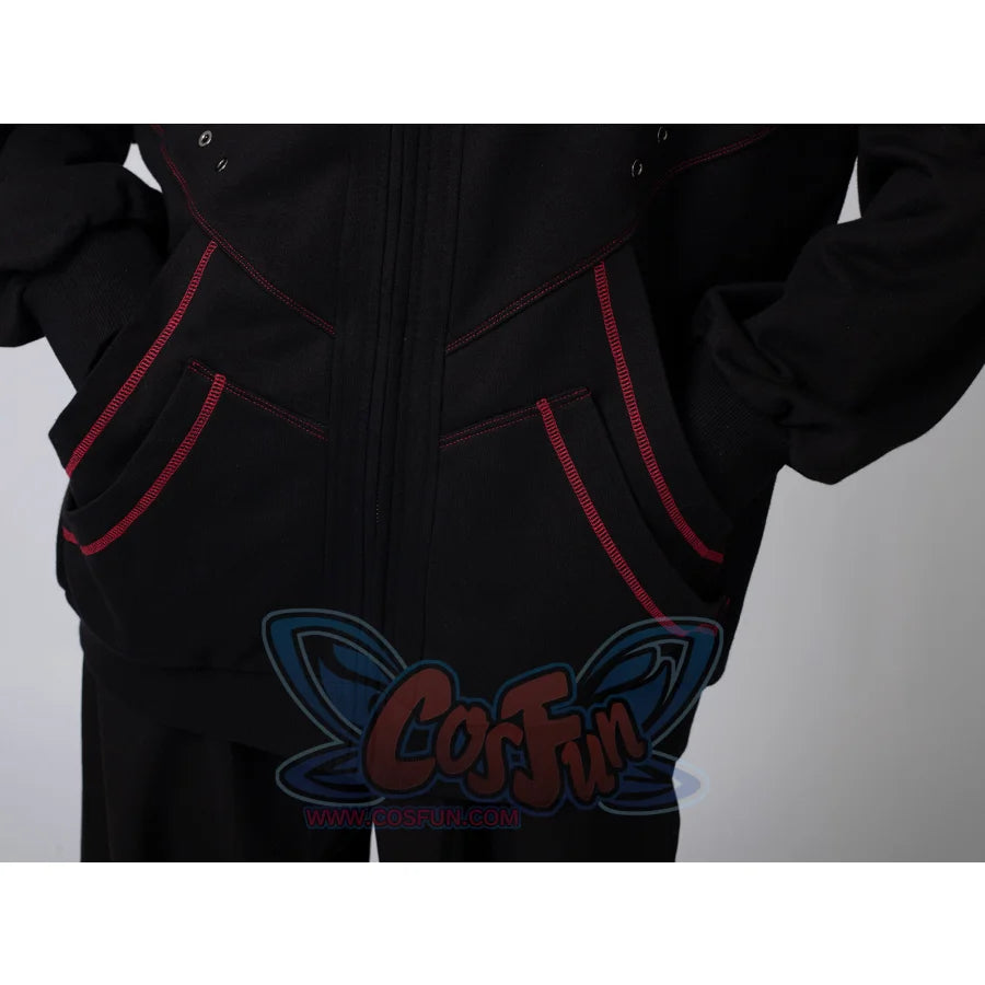 Cosfun Original Black Red Cosplay Hoodie Jacket A00005 Sweatshirt