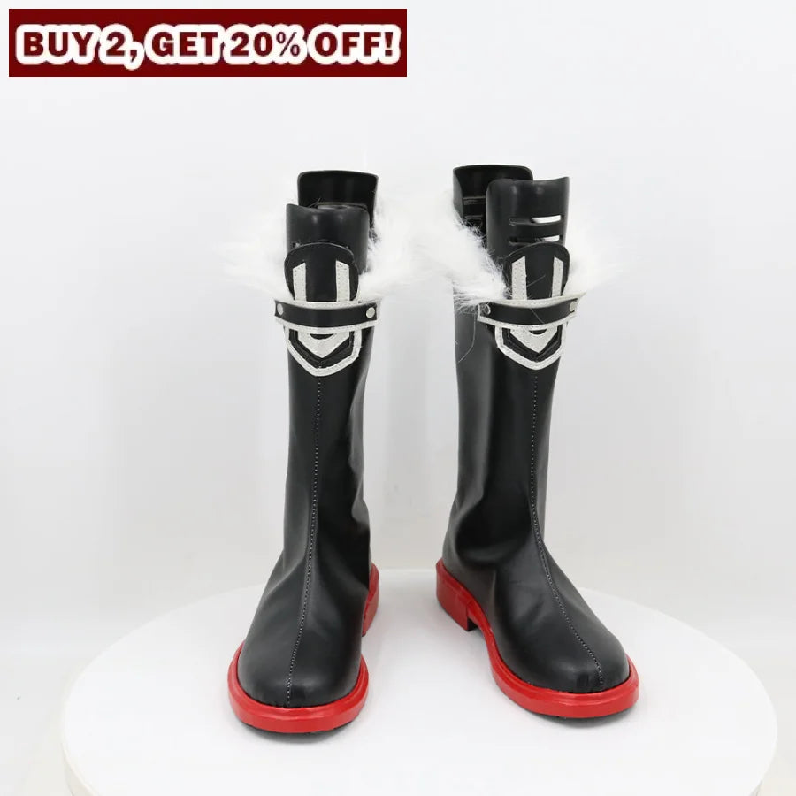 Genshin Impact Fatui Skirmisher Pyroslinger Bracer Cosplay Shoes C07952 Women / Cn 34 & Boots