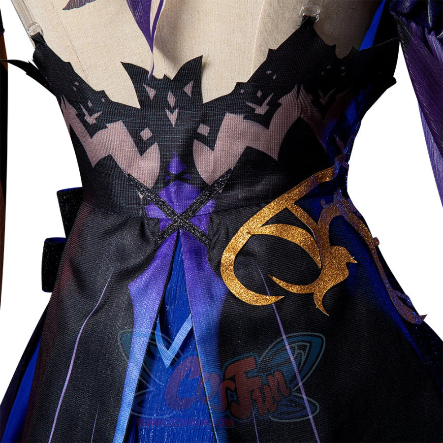 Genshin Impact Opulent Splendor Keqing Cosplay Costume C00935 A Costumes