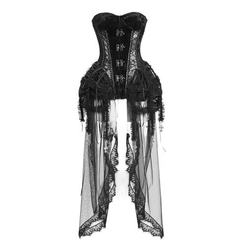 Gothic Dark Strap Corset Set S22982