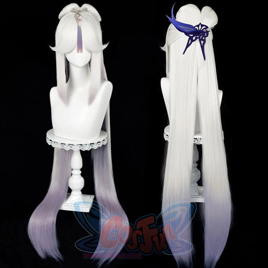 Genshin Impact Ningguang Orchid’s Evening Gown Cosplay Wig Silver Hair C01075 Wigs