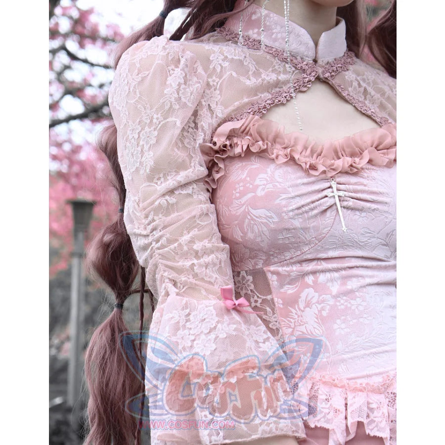 Summer Velvet Lace Flying Sleeve Waistcoat