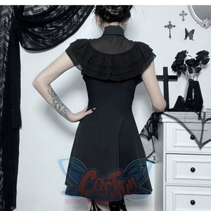 Halloween Waisted Diablo Shirt Sleeveless Dress