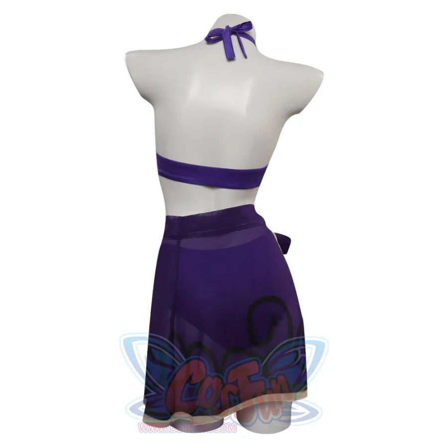 Raiden Shogun Derivative Purple Mermaid Bikini Top Bra - Genshin