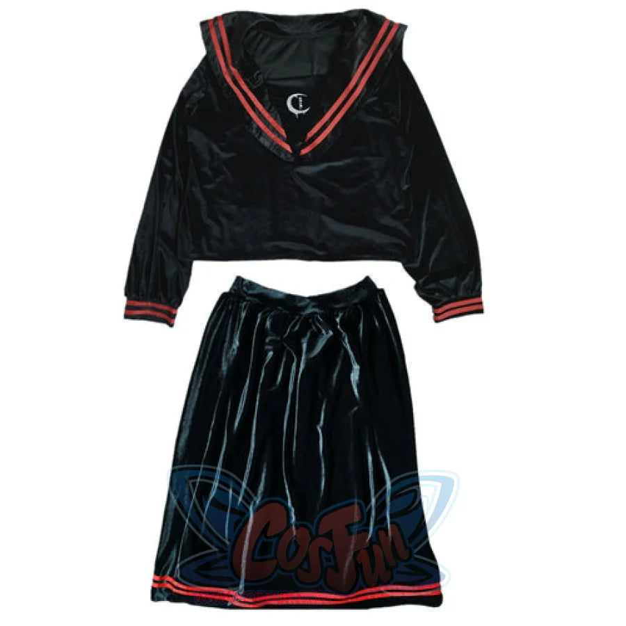 Spring Autumn Street Velvet Jk Sailor Suit Top / One Size