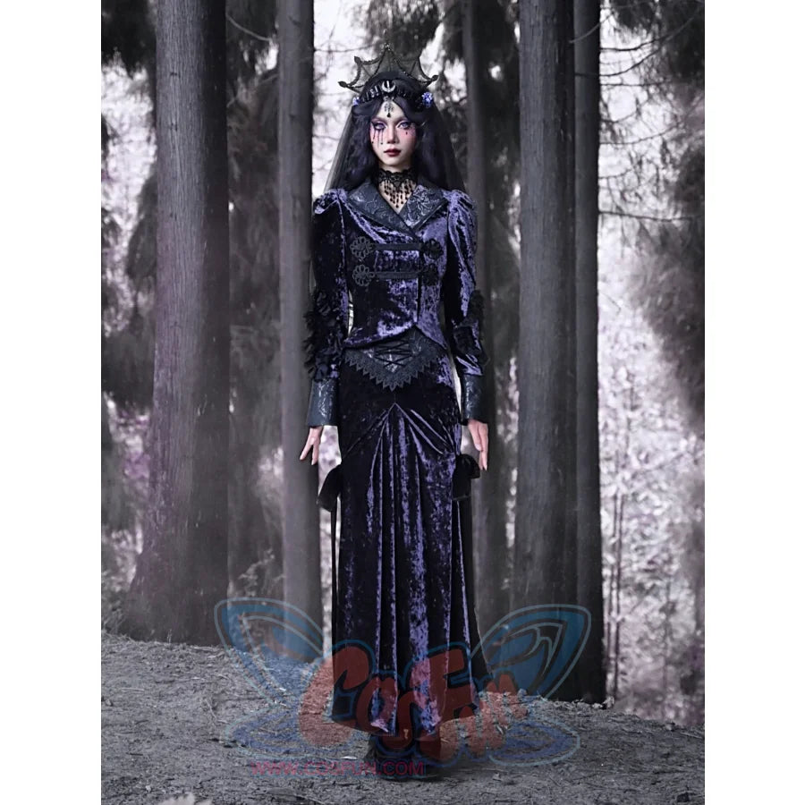 Velvet Standing Collar Gothic Fall/Winter Jacket