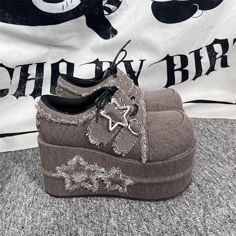 Original Star Denim Thick Shoes