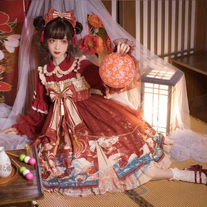 Spring And Autumn Lolita Cute Girl Elegant Dress