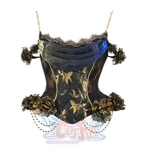 Collection Gilt European Classical Rose Fishbone Corset S