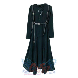 Early Spring Hooded Punk Cross Dress Top + Strap / S