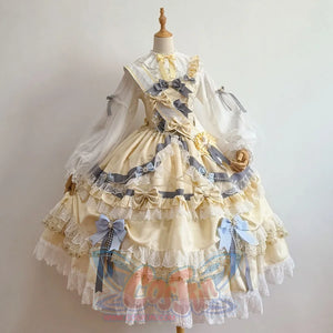 Sweet Girl Gorgeous High Waist Long Lolita Dress S