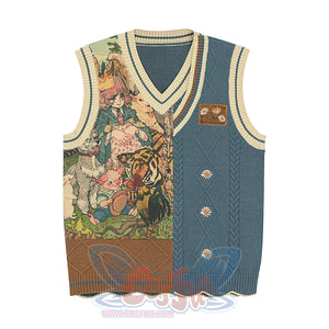 Vinatge Style Vest College Wool Sweater Casual Suit Vest / S