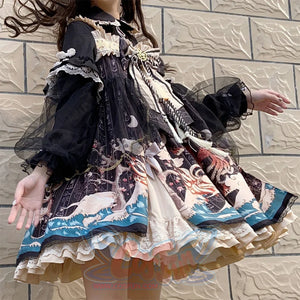 Spring And Autumn Lolita Cute Girl Elegant Dress