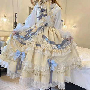 Sweet Girl Gorgeous High Waist Long Lolita Dress