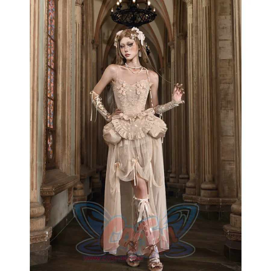 Heartbreak Ballet Classic European Rococo Embroidered Fishbone Dress S22981