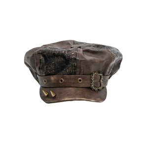 Punk Studded Octagon Hat