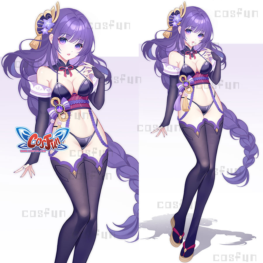 【POLL】Deposit COSFUN Gesnhin Impact Raiden Shogun Derivative Cosplay Costume Sexy Outfit