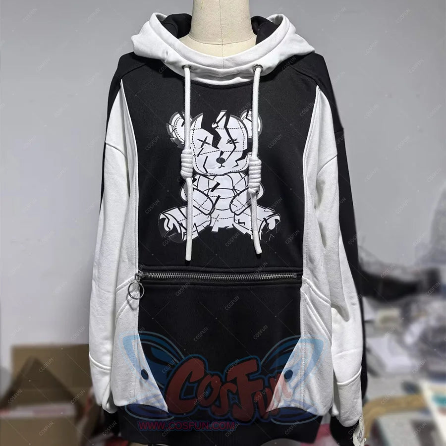 【Deposit 】Cosfun Original Savage Bear Cosplay Derivative Full Zip Hoodie A00002 Sweatshirt