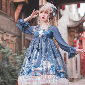 Chinese Style New Year Lolita Long Sleeve Dress