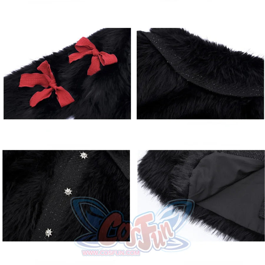 Winter Gothic Thickened Woolen Leather Fur Coat