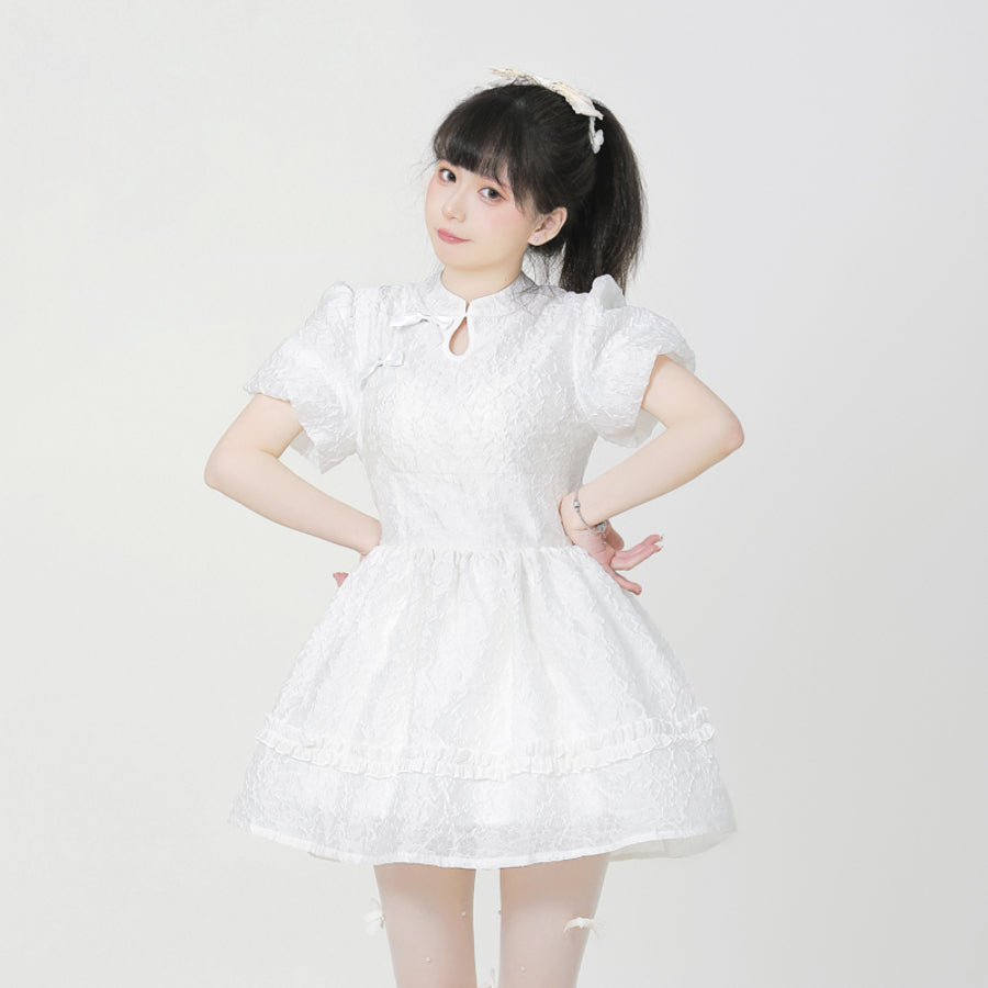 New Chinese Style Sweet and Sexy Lolita Slim Bubble Dress