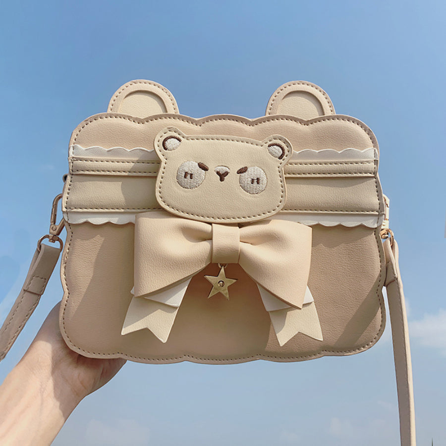 Japanese Lovely Bear Cookie Crossbody Bag