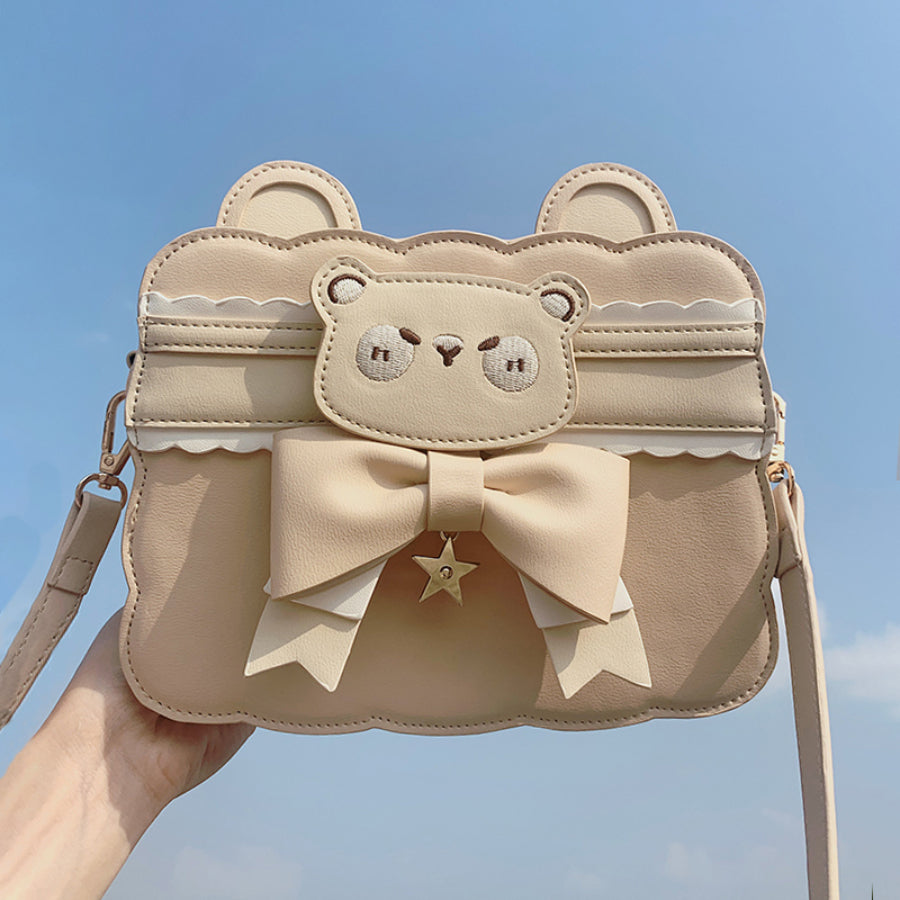 Japanese Lovely Bear Cookie Crossbody Bag - cosfun