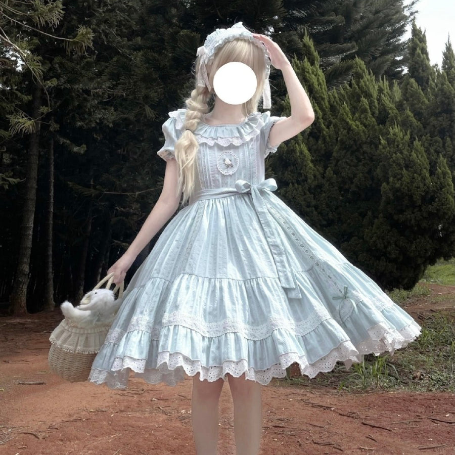 Summer Gentle Lolita Short Sleeve Dress