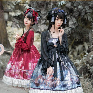 Chinese Style New Year Lolita Long Sleeve Dress