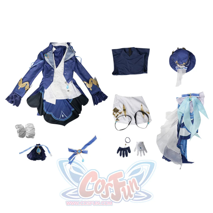 Genshin Impact Furina Focalors Hydro Archon Cosplay Costume C07614 Aa Costumes