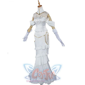 Albedo Overlord Cosplay Costume White Dress Costumes