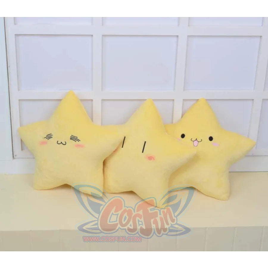 Anime Wish Lucky Cute Star Pillow Cushion Plush Doll Toy Gift A Set Of 5 Pieces / Small