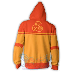 Avatar: The Last Airbender 3D Printed Polyester Zip Up Hoodie Hoodie